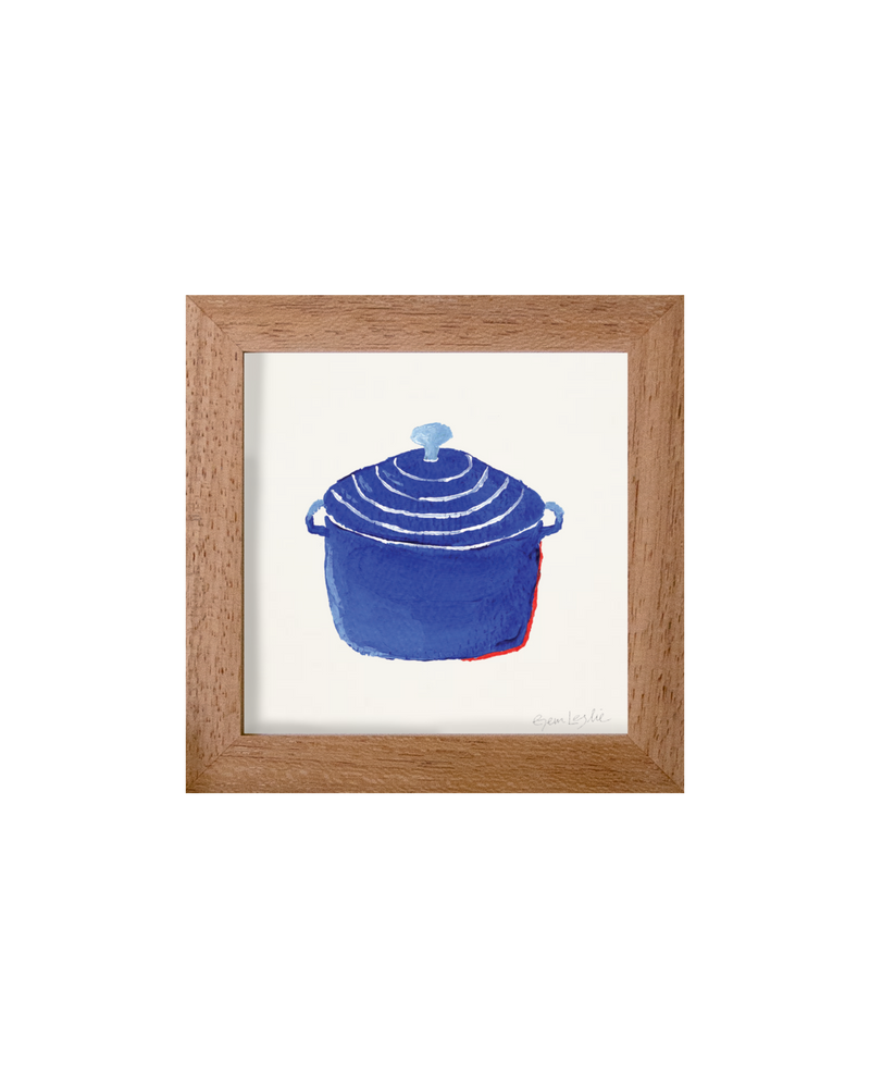 Dutch Oven - French Mini Print (framed)