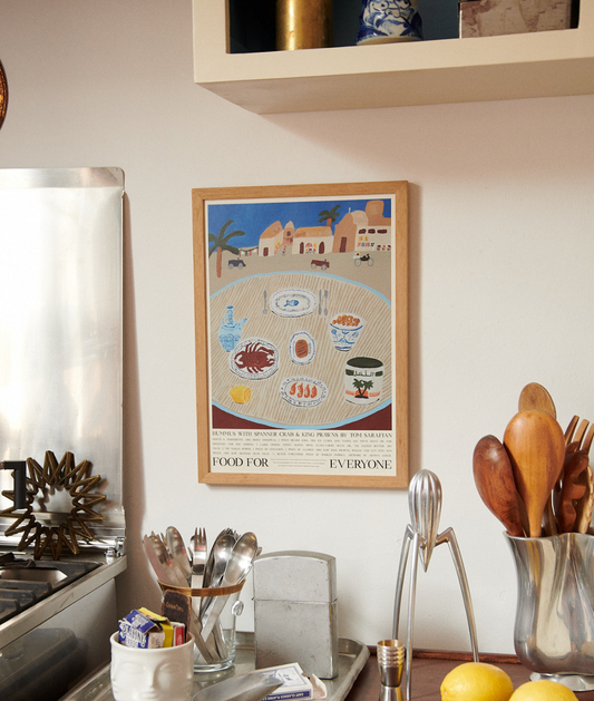 Hummus With Spanner Crab & King Prawn