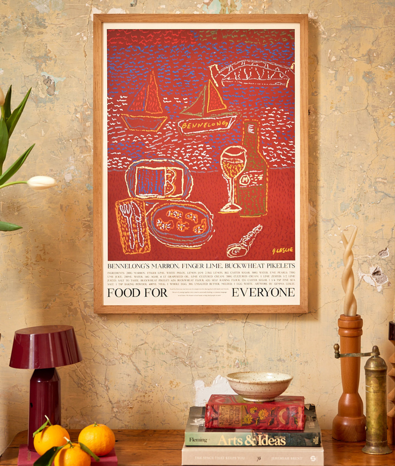 Bennelong's Marron, Fingerlime, Buckwheat Pikelets