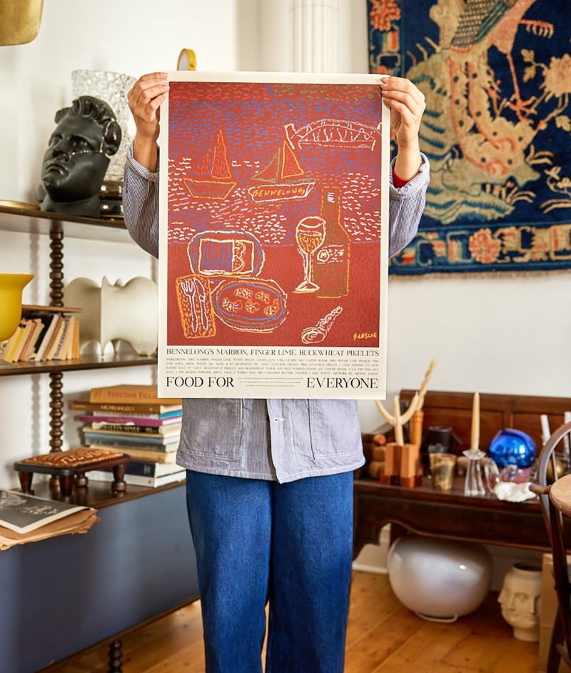 Bennelong's Marron, Fingerlime, Buckwheat Pikelets