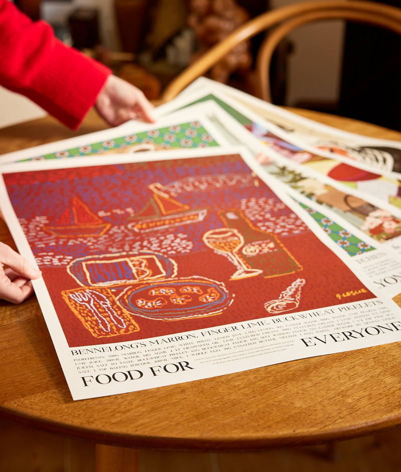 Bennelong's Marron, Fingerlime, Buckwheat Pikelets