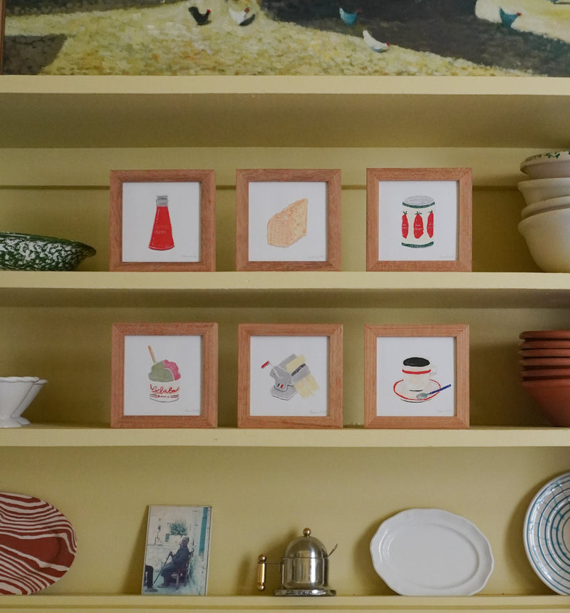 Italian Mini framed art prints by Gemma Leslie