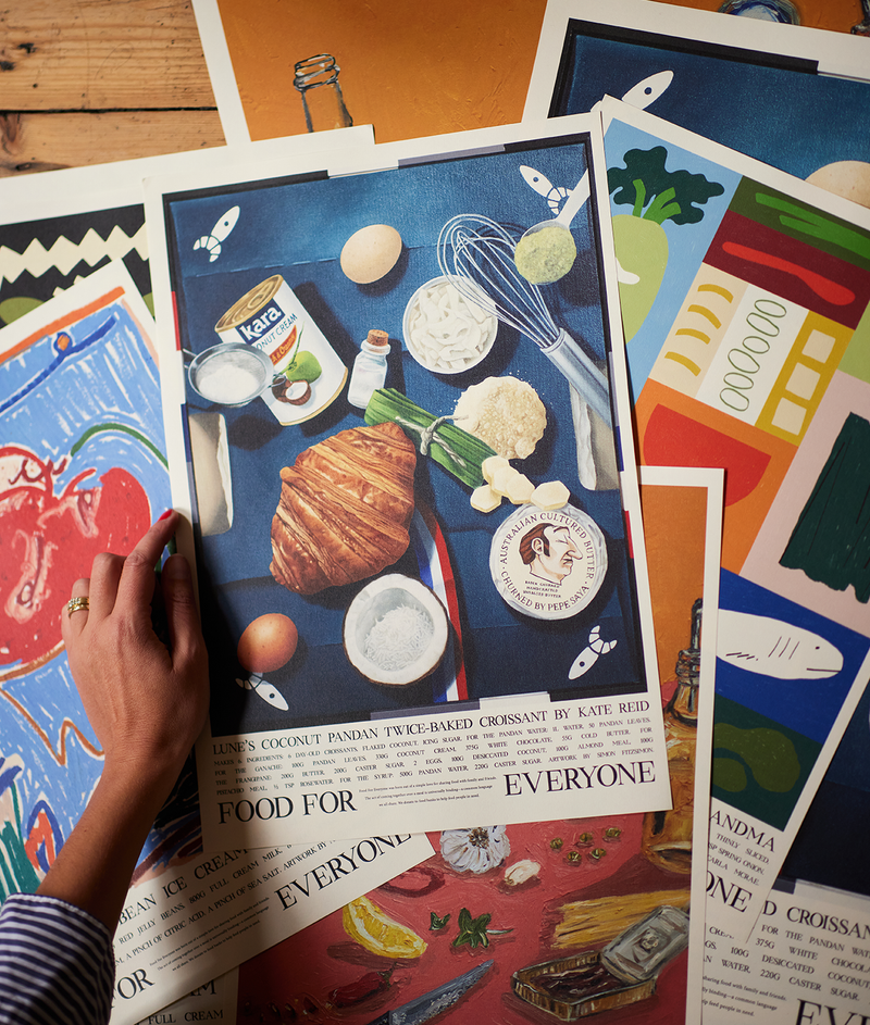 Lune's Coconut Pandan Twice-Baked Croissant