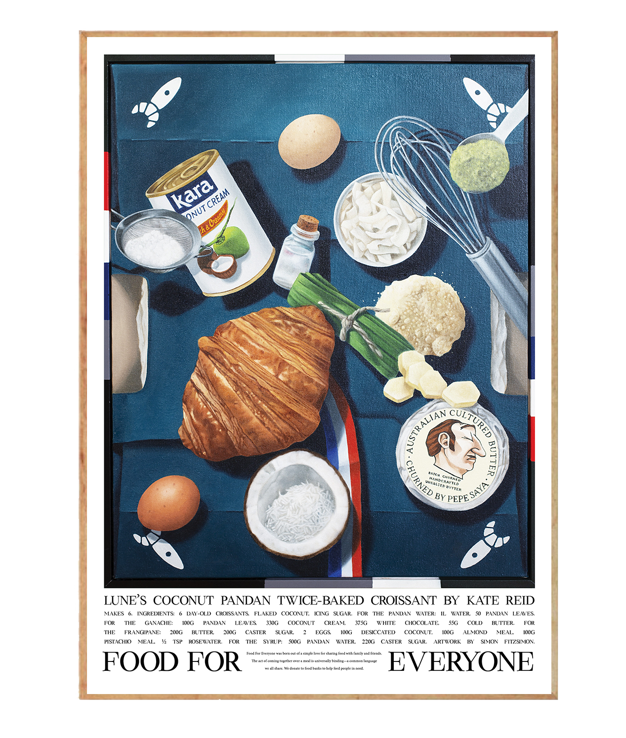 Lune's Coconut Pandan Twice-Baked Croissant