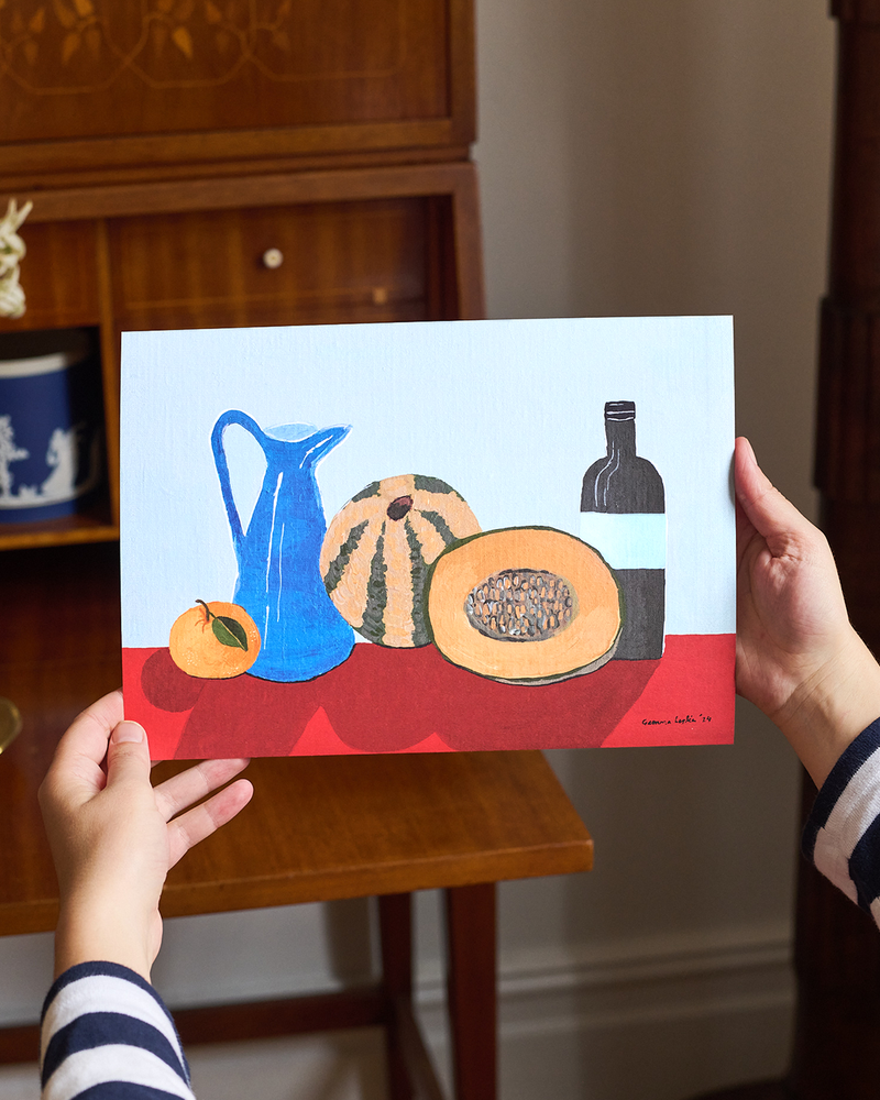 Sunlit Melon Still Life