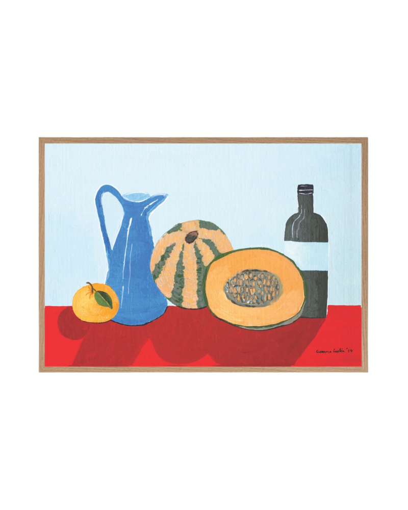 Sunlit Melon Still Life