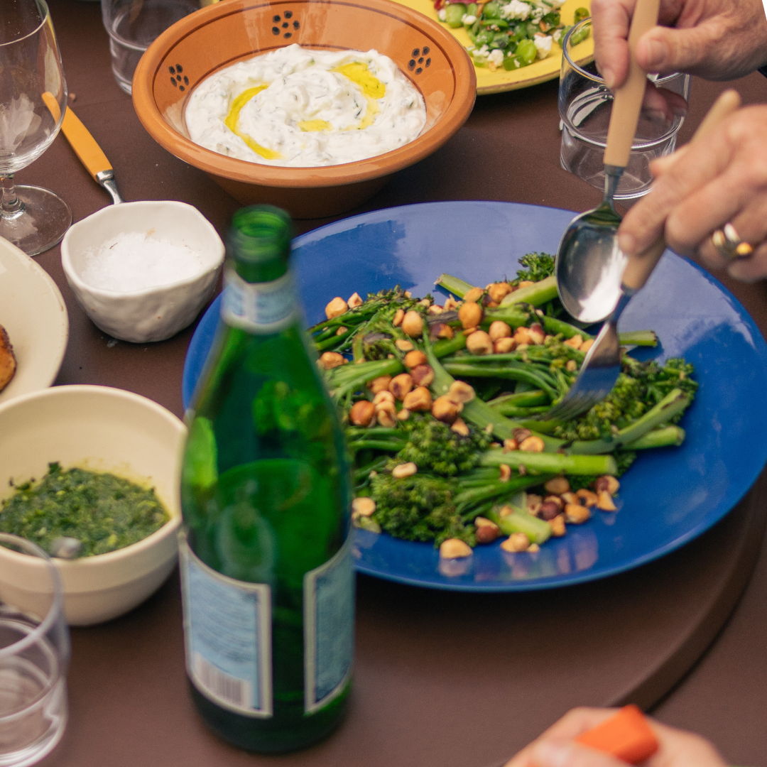 Charred Broccolini with Hazelnuts and Lemon
