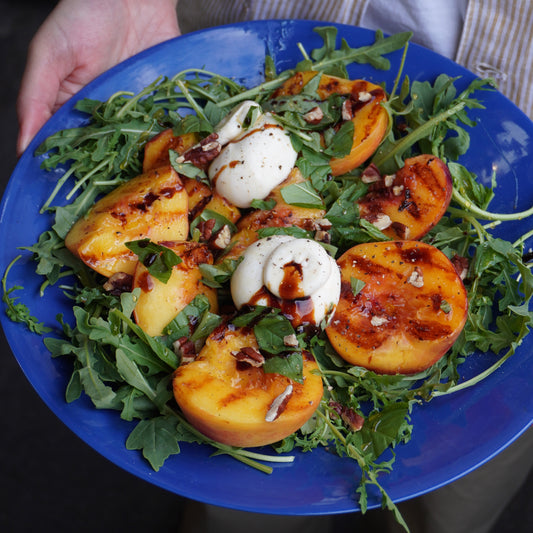 Grilled Peach and Burrata Salad