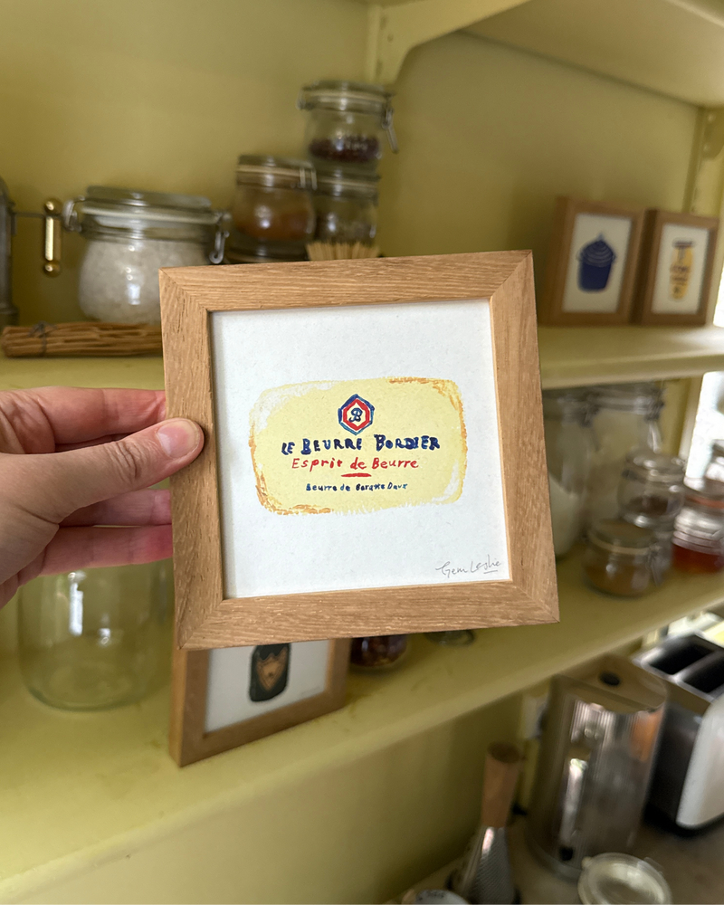 Butter - French Mini Print (framed)