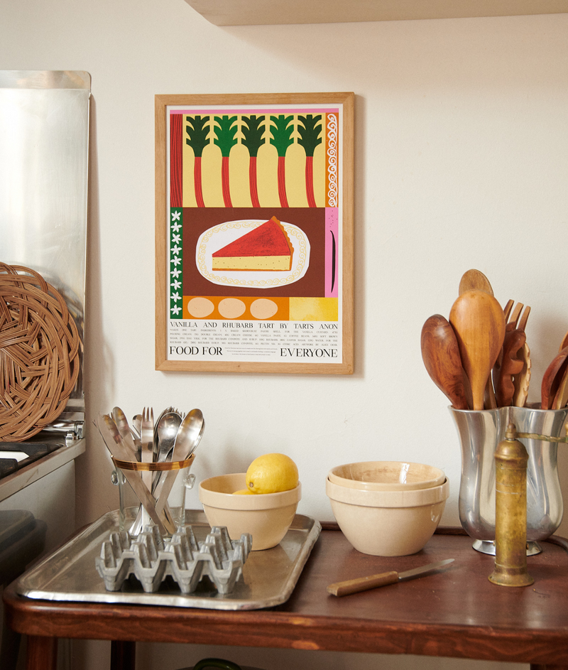 Vanilla and Rhubarb Tart