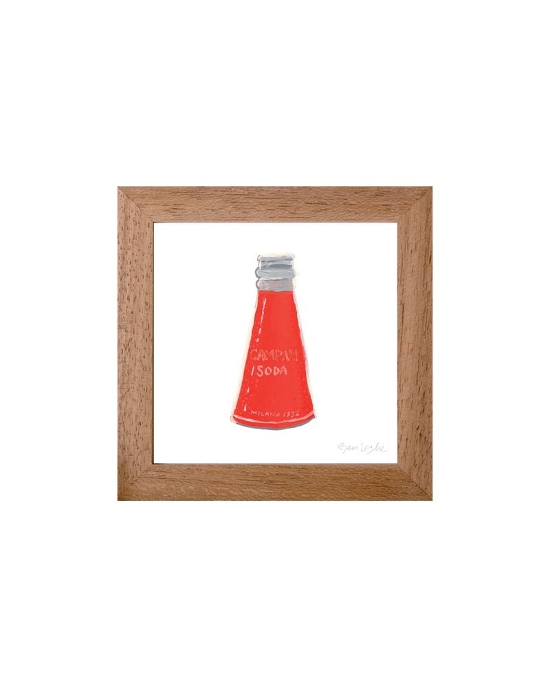 Campari Soda - Italian Mini Print (framed)