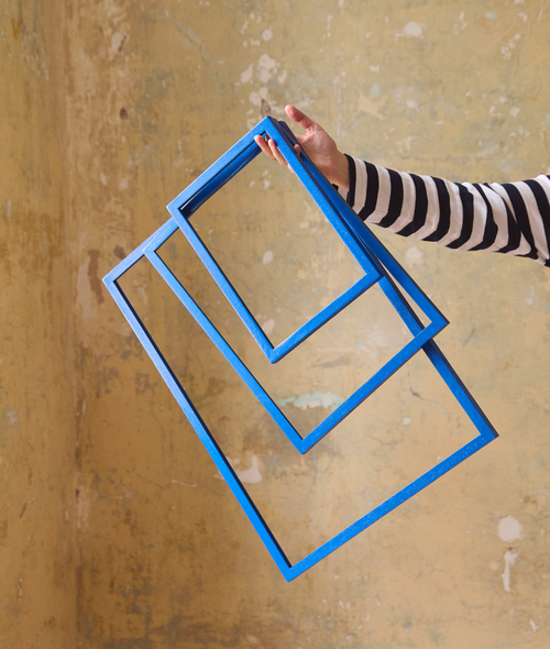 Wood Frame - Blue