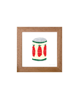 Pomodoro - Italian Mini Print (framed)