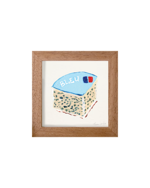 Blue Cheese - French Mini Print (framed)
