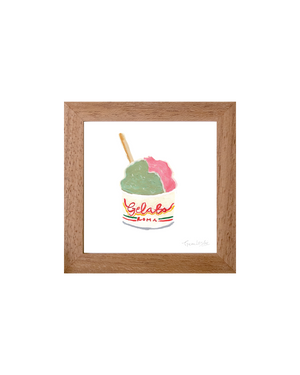 Gelato Roma - Italian Mini Print (framed)