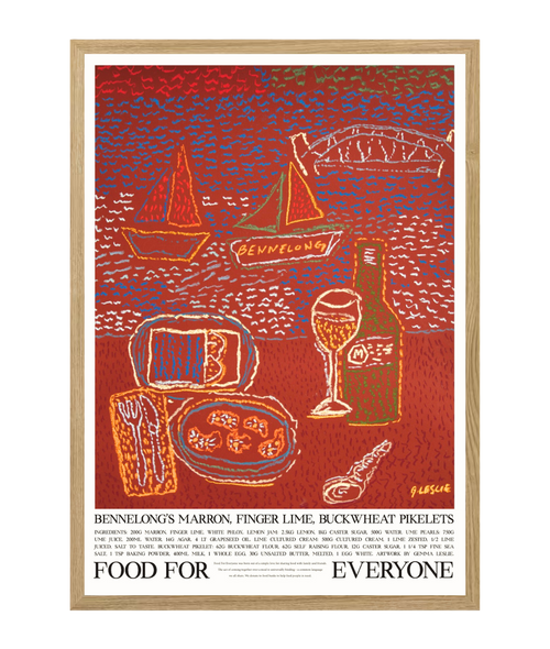 Bennelong's Marron, Fingerlime, Buckwheat Pikelets