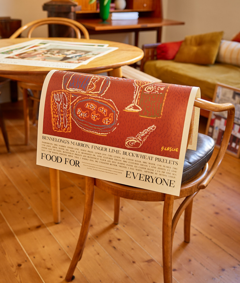 Bennelong's Marron, Fingerlime, Buckwheat Pikelets