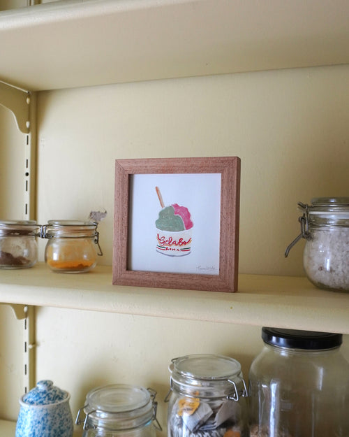 Gelato Roma - Italian Mini Print (framed)