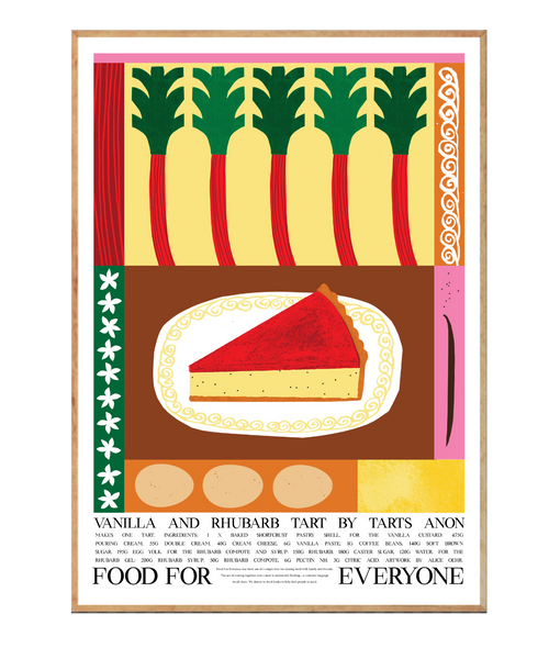 Vanilla and Rhubarb Tart